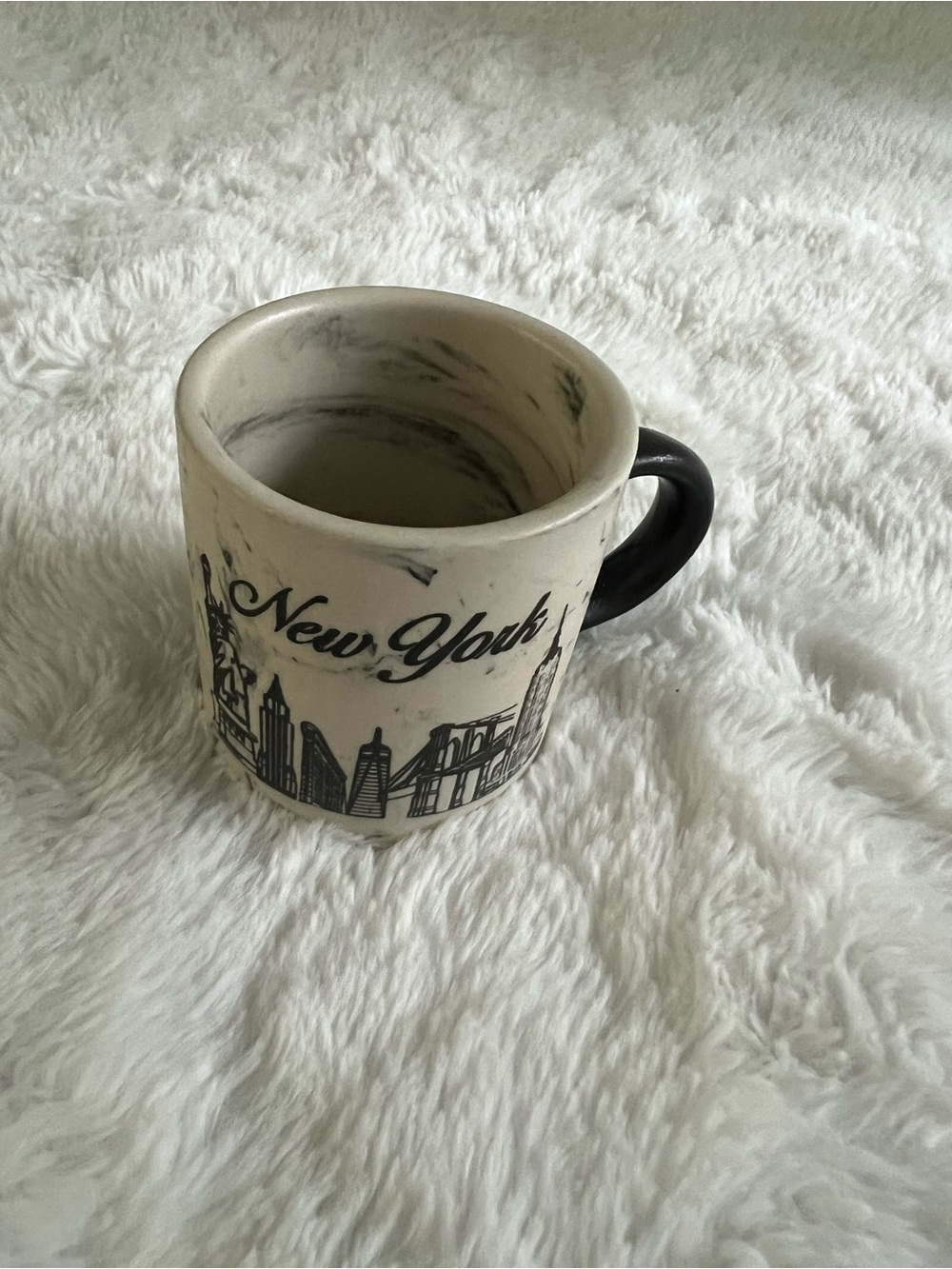 New York City Skyline Marble Espresso